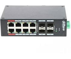 Šakotuvas SWITCH POE HS4412-8ET-120 8 PRIEVADŲ + 4 x SFP DAHUA