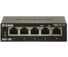 Šakotuvas SWITCH DGS-105/E 5 PRIEVADŲ D-Link