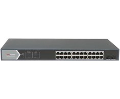 Šakotuvas Jungiklis POE DS-3E1526P-SI 24 prievadų SFP Hikvision