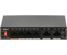 Šakotuvas SWITCH POE SG1006P 4 PRIEVADŲ DAHUA