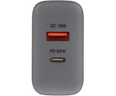 USB SIENINIS ĮKROVIKLIS CHAR-X199B-65W-GAN GaN Delta Power