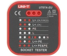 UNI-T UT07A-EU maitinimo lizdo testeris