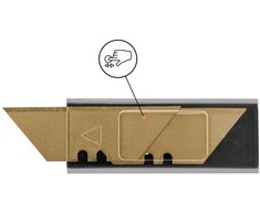 Bradas Keičiami trapecijos formos ašmenys 19 mm GOLD peiliui IY-KN1902BG/10B