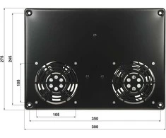 Delta VENTILIATORIŲ SKYDELIS EPRADO-A19-2W RACK SPINTAI