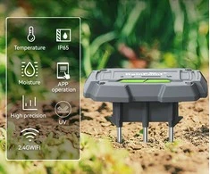 Atlo BEVIELIS DIRVOS DRĖGMĖS IR TEMPERATŪROS JUTIKLIS TCS005 RainPoint