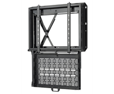 Laikiklis B-TECH AV FLAT SCREEN WALL MOUNT WITH PULL-DOWN AV STORAGE TRAY (VESA 600 X 400)