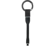 Bigben KEYRINGCABLEMICB - laidas su mikro USB jungtimi ir raktų pakabuku 2.1A, juoda