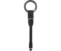 Bigben KEYRINGCABLEMICW - kabelis su mikro USB jungtimi ir raktų pakabuku 2.1A, balta