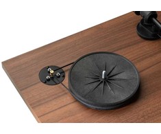 Patefonas Pro-Ject E1 BT su Audio-Technica AT3600L galvute, priešstiprintuviu ir Bluetooth, graikinio riešuto spalvos