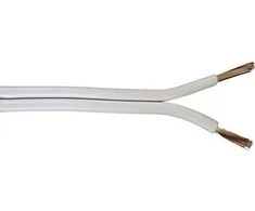 Dviejų gyslų garsiakalbio kabelis. Gryno vario (OFC – Oxygen-Free Copper), 4,0 mm skerspjūvio, ritė, 50 metrų.