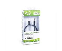 Jack 3,5 mm - Jack 3,5 mm kabelis Ilgis: 1,5 m AQ Premium