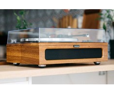 Patefonas Lenco LS-410WA, graikiško riešuto spalvos