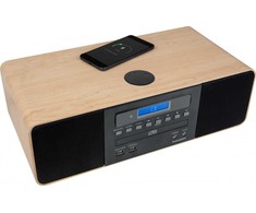 Muzikinis centras Thomson MIC202IBT mikro stereo aparatūra su Bluetooth ir indukciniu telefono įkrovikliu FM radijas su RDS groja CD/MP3
