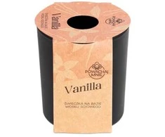 Plantesparfums Provence Natūrali žvakė "Smell Me" su vanilės kvapu, 130ml, juoda