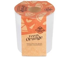 Inspiruj Oranžinis Natūrali žvakė "Smell Me" su šviežių apelsinų kvapu, 130ml, balta