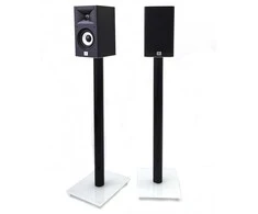 Stovas JBL STAGE A120 erdvinio garso garsiakalbiams, aukštis 80 cm, juodos ir baltos spalvos