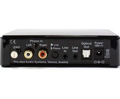 PRO-JECT Optical Box E Fono fono pirminis stiprintuvas Juodas