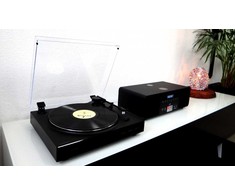 Rinkinys stereo / Cyfrowa mini muzikinis centras su gramofonem THOMSON TT350 &amp; MIC200