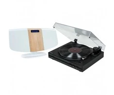 Stereo grotuvas / skaitmeninė mini sistema su patefonu THOMSON TT350 ir MIC401