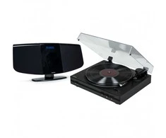 Stereo grotuvas / skaitmeninė mini sistema su patefonu THOMSON TT350 ir MIC400