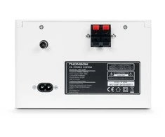 Muzikinis centras Thomson Micro garso sistema BT, radijas FM/CD/MP3/USB, medžio apdaila, balta.