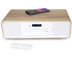 Muzikinis centras Thomson MIC301IDABBT - Mikrofonų sistema su CD/MP3/USB/FM/DAB+ ir „Bluetooth“ - balta