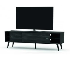 Medinė TV spintelė RETRO stiliaus SONOROUS RTRA-180-BLK-BNW plotis 180cm