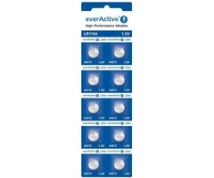 Bateria everActive Alkaline G13 LR44 LR1154 lizdinė plokštelė 10vnt.