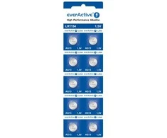 Bateria everActive Alkaline G13 LR44 LR1154 lizdinė plokštelė 10vnt.
