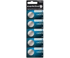 "EverActive CR2016" ličio mygtukinės baterijos lizdinė plokštelė 5vnt.