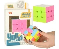 KIK Dėlionės žaidimas Dėlionės kubas 3x3 neon 5,65 cm