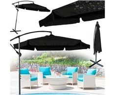 Parasol sodo duży składany su wysięgnikiem 290cm juoda