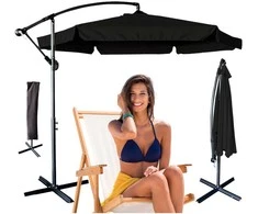 Parasol sodo duży składany su wysięgnikiem 290cm juoda
