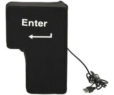 ENTER klavišas didelė antistresinė USB pagalvėlė