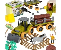 Farm traktor ferma ir sukti sėjamoji