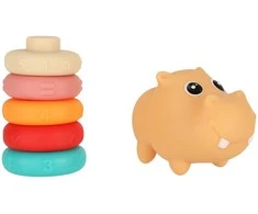 Hippo sensoriniai blokai edukaciniai minkšti galvosūkiai