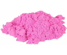 Kinetinis smėlis kibirėlyje 1kg melės rožinės spalvos