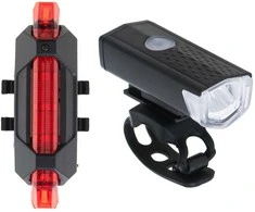Roger LED dviračių žibintų galinis-priekinis komplektas USB