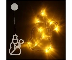 LED pakabinamas apšvietimas Kalėdų dekoracijos sniego senis 49cm 10 LED