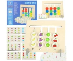 Medinis lavinamasis žaislas, atitinkantis spalvas montessori vaisiai
