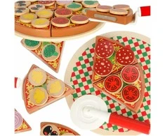 Medinis žaidimų rinkinys Pizza su priedais