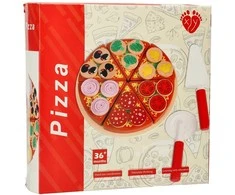 Medinis žaidimų rinkinys Pizza su priedais