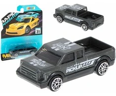 Metalinis automodeliukas Pick-up pilkas 7cm
