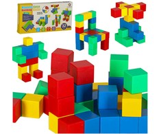 Mokomosios magnetinės kubinės konstrukcinės kaladėlės 32 el.