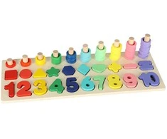 KIK MONTESSORI Medinis Lavinamasis Žaislas su Skaičiais ir Formelėmis