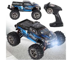 RC automobilis Q901 bešepetėlinis 1:16 2.4G 4CH 52km/h mėlynas