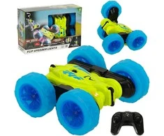 RC Revolt Flip Speeder nuotolinio valdymo automobilis su šviečiančiais ratais