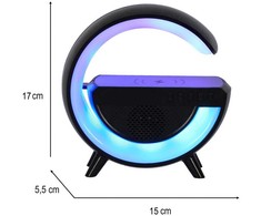 Ikonka RGB LED įkrovimo šviesos indukcinis radijas