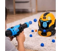 Tikslinio šaudymo roboto galvos arcade žaidimo rinkinys pistoletas + kamuoliukai
