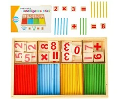 Montessori edukacinis rinkinys skačiavimo mokymuisi, medinis